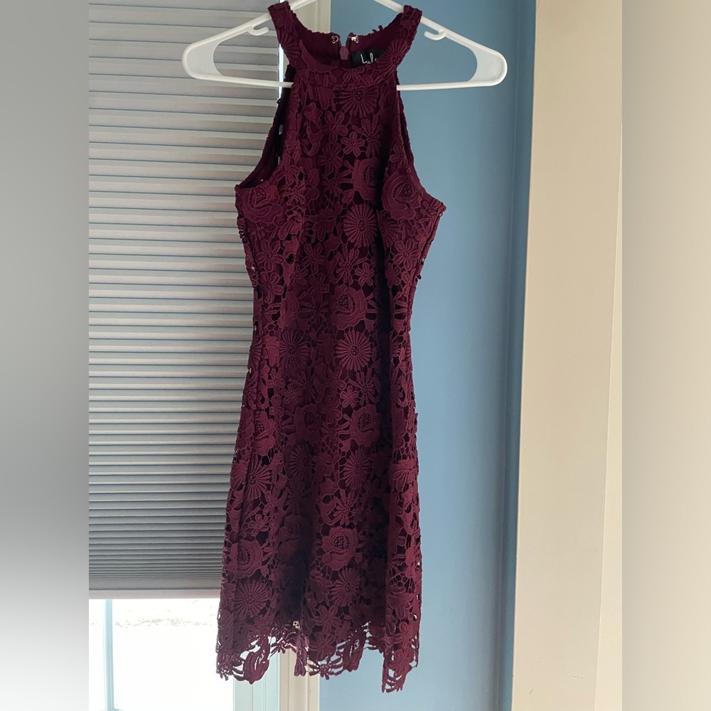 Lulu’s XS Maroon floral dress